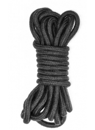 Черная веревка Do Not Disturb - 5 м. - Lola Games - купить с доставкой в Самаре