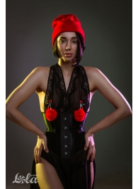 Зажимы на соски Angelic с красными меховыми шариками - Lola Games - купить с доставкой в Самаре