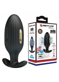 Черная анальная вибропробка с электростимуляцией Jefferson - 9,2 см. - Baile - купить с доставкой в Самаре