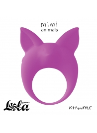 Фиолетовое эрекционное кольцо Kitten Kyle - Lola Games - в Самаре купить с доставкой