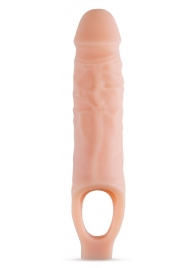 Телесный реалистичный фаллоудлинитель 9 Inch Silicone Cock Sheath Penis Extender - 22,86 см. - Blush Novelties - в Самаре купить с доставкой