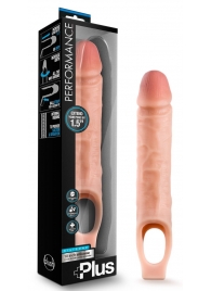 Телесный реалистичный фаллоудлинитель 10 Inch Silicone Cock Sheath Penis Extender - 25,4 см. - Blush Novelties - в Самаре купить с доставкой