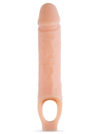 Телесный реалистичный фаллоудлинитель 10 Inch Silicone Cock Sheath Penis Extender - 25,4 см. - Blush Novelties - в Самаре купить с доставкой