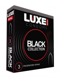 Черные презервативы LUXE Royal Black Collection - 3 шт. - Luxe - купить с доставкой в Самаре