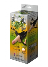 Пояс-трусики с 2 насадками Exotic-Sara - 16,5 см. - LOVETOY (А-Полимер) - купить с доставкой в Самаре