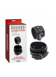 Черные наручники Surrender Wrist Restraints - Chisa - купить с доставкой в Самаре