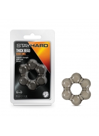 Дымчатое эрекционное кольцо Stay Hard Thick Bead Cock Ring - Blush Novelties - в Самаре купить с доставкой