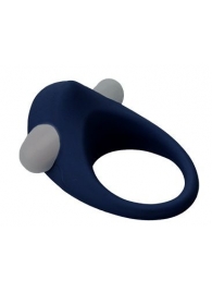 Гладкое синее эрекционное виброкольцо STIMU RING - Dream Toys - в Самаре купить с доставкой