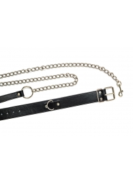 Черный ошейник с поводком Wild - Lola Games - купить с доставкой в Самаре