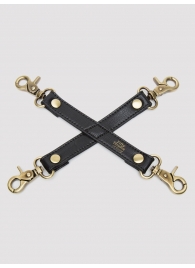 Черный фиксатор для манжет Bound to You Faux Leather Hogtie - Fifty Shades of Grey - купить с доставкой в Самаре