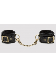 Черные наручники Bound to You Faux Leather Wrist Cuffs - Fifty Shades of Grey - купить с доставкой в Самаре