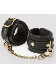Черные наручники Bound to You Faux Leather Wrist Cuffs - Fifty Shades of Grey - купить с доставкой в Самаре