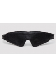 Черная плотная маска на глаза Bound to You Faux Leather Blindfold - Fifty Shades of Grey - купить с доставкой в Самаре