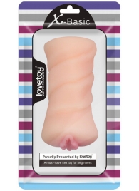Телесный мастурбатор-вагина X-Basic Pocket Pussy без вибрации - Lovetoy - в Самаре купить с доставкой