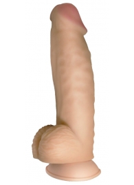 Телесный реалистичный фаллоимитатор на черных трусиках Real Big Strap-On - 34,5 см. - LOVETOY (А-Полимер) - купить с доставкой в Самаре