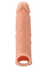Телесная насадка EXTENDER WITH BALL STRAP 6.5 - 17 см. - Dream Toys - в Самаре купить с доставкой