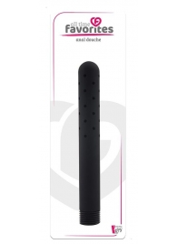 Черная насадка для анального душа ANAL DOUCHE - 15 см. - Dream Toys - купить с доставкой в Самаре