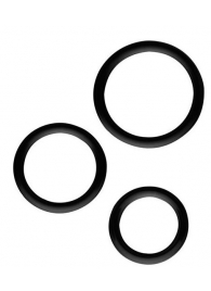 Набор из 3 эрекционных колец SILICONE COCKRINGS - Dream Toys - в Самаре купить с доставкой