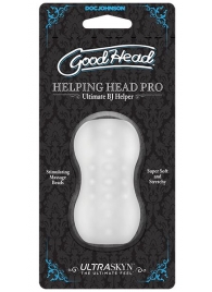 Прозрачный мини-мастурбатор Helping Head Pro - Doc Johnson - в Самаре купить с доставкой