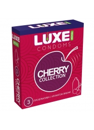 Презервативы с ароматом вишни LUXE Royal Cherry Collection - 3 шт. - Luxe - купить с доставкой в Самаре