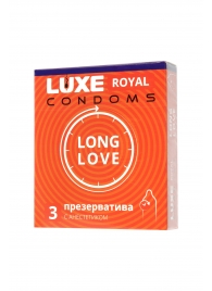 Презервативы с продлевающим эффектом LUXE Royal Long Love - 3 шт. - Luxe - купить с доставкой в Самаре