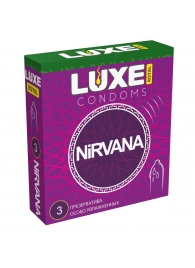 Презервативы с увеличенным количеством смазки LUXE Royal Nirvana - 3 шт. - Luxe - купить с доставкой в Самаре