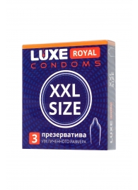 Презервативы увеличенного размера LUXE Royal XXL Size - 3 шт. - Luxe - купить с доставкой в Самаре