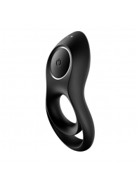Черное эрекционное виброкольцо Legendary Duo - Satisfyer - в Самаре купить с доставкой