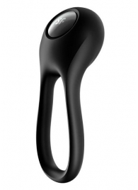 Черное эрекционное виброкольцо Majestic Duo - Satisfyer - в Самаре купить с доставкой