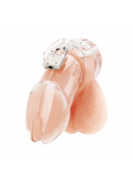 Прозрачная клетка целомудрия Acrylic See-thru Chastity Cage - BlueLine - купить с доставкой в Самаре