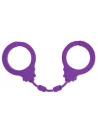 Фиолетовые силиконовые наручники Suppression - Lola Games - купить с доставкой в Самаре