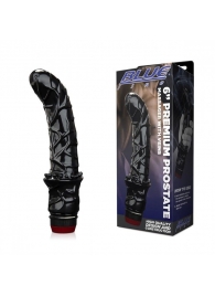 Черный вибромассажер простаты 6  Premium Prostate Massager - BlueLine - в Самаре купить с доставкой