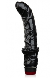 Черный вибромассажер простаты 6  Premium Prostate Massager - BlueLine - в Самаре купить с доставкой