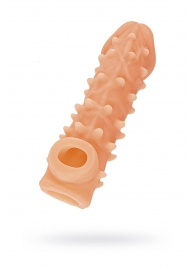 Телесная закрытая насадка с пупырышками Cock Sleeve Size M - 15,6 см. - KOKOS - в Самаре купить с доставкой