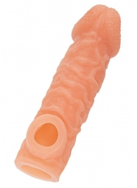 Телесная закрытая насадка с шершавой головкой Cock Sleeve Size M - 15,6 см. - KOKOS - в Самаре купить с доставкой