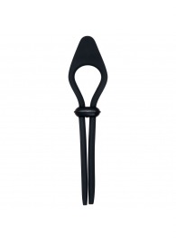 Черное эрекционное лассо с вибропулей Black Tie Affair - Zero Tolerance - в Самаре купить с доставкой