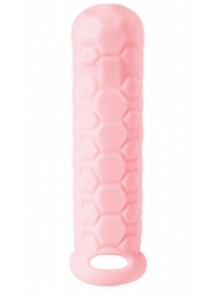 Розовый фаллоудлинитель Homme Long - 15,5 см. - Lola Games - в Самаре купить с доставкой