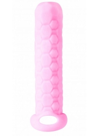 Розовый фаллоудлинитель Homme Long - 13,5 см. - Lola Games - в Самаре купить с доставкой