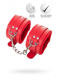 Красные оковы Anonymo из искусственной кожи - ToyFa - купить с доставкой в Самаре