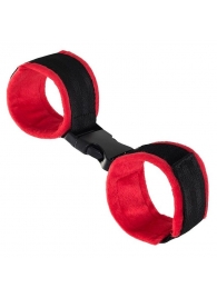 Красно-черные велюровые оковы Anonymo - ToyFa - купить с доставкой в Самаре