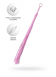 Розовый флоггер Anonymo - 64 см. - ToyFa - купить с доставкой в Самаре