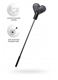 Черный стек со шлепком в форме сердца Anonymo - 35 см. - ToyFa - купить с доставкой в Самаре