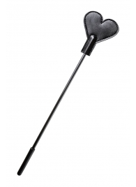 Черный стек со шлепком в форме сердца Anonymo - 35 см. - ToyFa - купить с доставкой в Самаре