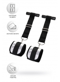 Черно-серебристые фиксаторы для рук на дверь Anonymo - ToyFa - купить с доставкой в Самаре