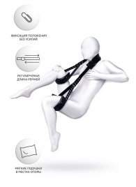 Черные кожаные стропы для фиксации Anonymo - ToyFa - купить с доставкой в Самаре