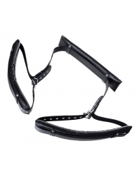 Черные кожаные стропы для фиксации Anonymo - ToyFa - купить с доставкой в Самаре