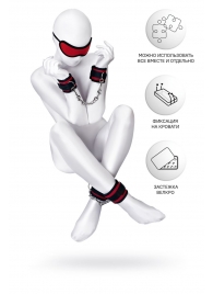 Красно-черный бондажный набор Anonymo - ToyFa - купить с доставкой в Самаре