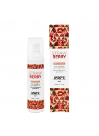 Разогревающее массажное масло  с ароматом клубники Gourmet Strawberry - 50 мл. - Exsens - купить с доставкой в Самаре