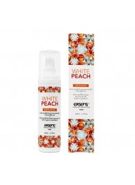 Разогревающее массажное масло Gourmet White Peach Organic с органическими ингредиентами - 50 мл. - Exsens - купить с доставкой в Самаре