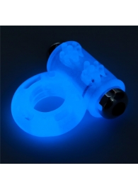 Голубое, светящееся в темноте эрекционное виброкольцо Lumino Play Vibrating Penis Ring - Lovetoy - в Самаре купить с доставкой